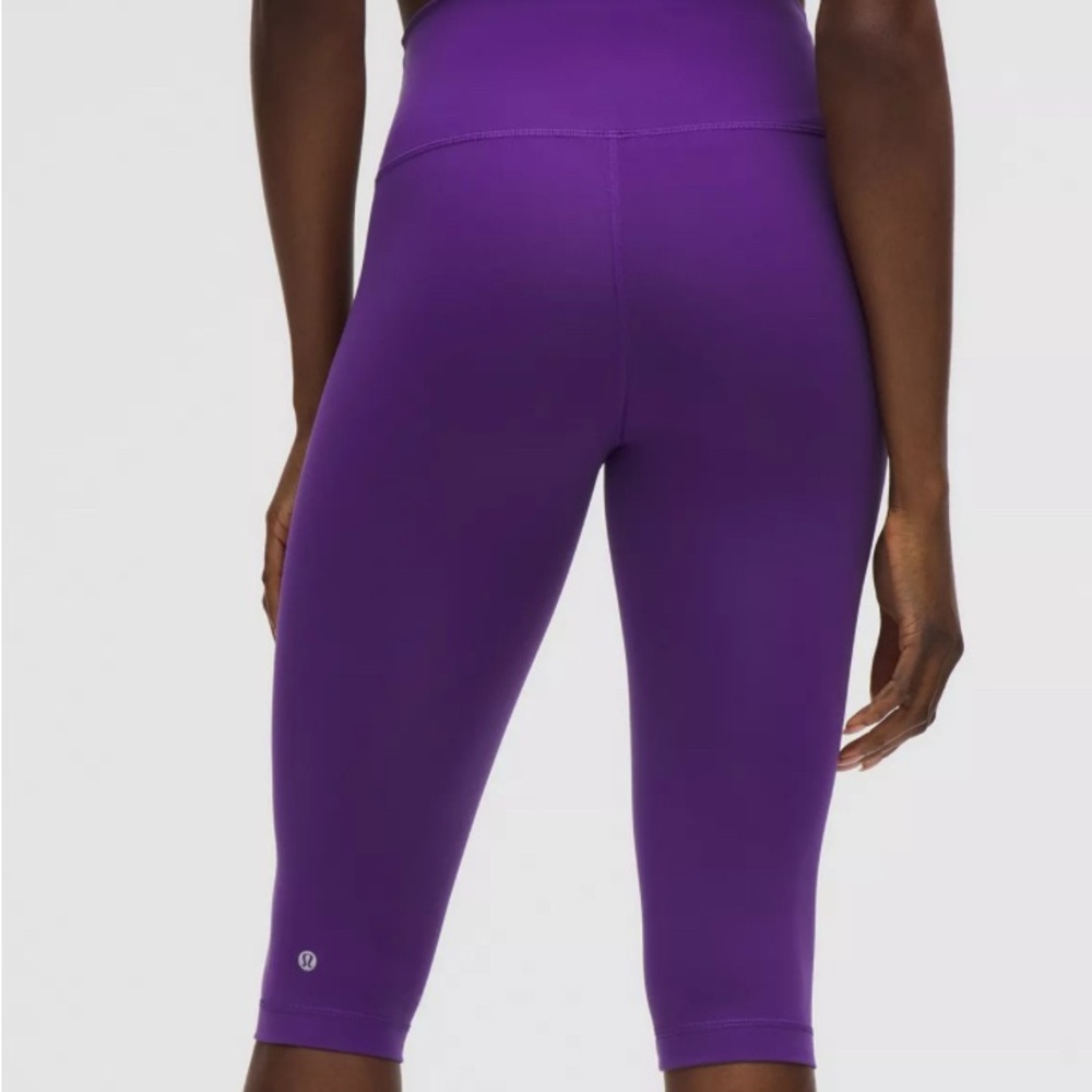 Lululemon Athletica Dark Purple Capris - Picture 2 of 11